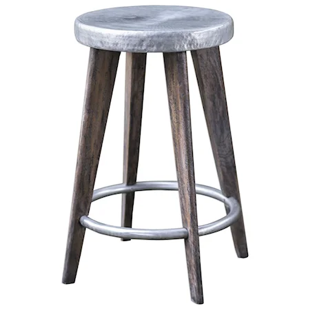 Maxen Hammered Top Counter Stool